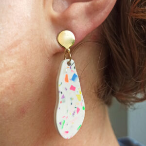 Boucles d'oreilles "Longues" - Collection Terrazzo