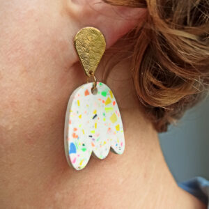 Boucles d'oreilles "Tulipes" - Collection Terrazzo