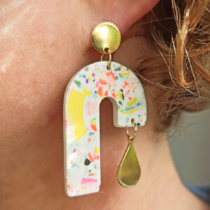 Boucles d'oreilles "Gouttes" - Collection Terrazzo