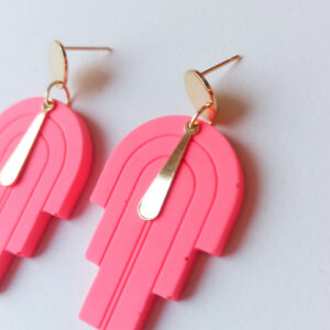 Boucles d'oreilles "Corbusier" - Collection Fluo