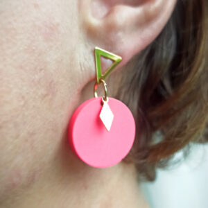 Boucles d'oreilles "Triangle" - Collection Fluo
