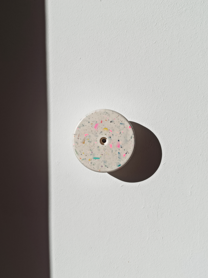 patère berthe blanc terrazzo multicolore jesmonite hey denise-1